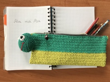 Amigurumi Piórnik rękodzieło 