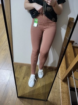 Legginsy bambusowe prążek L/XL 