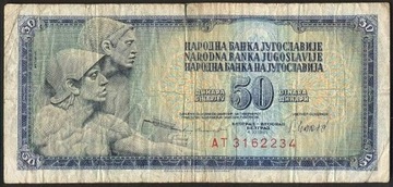 JUGOSŁAWIA 50 Dinara 1981