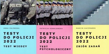 Testy do Policji 2022 komplet 3 książek