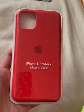 iPhone 11 PRO MAX silikonowe etui czerwony red
