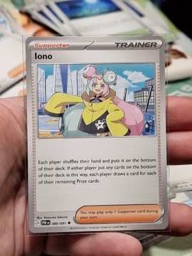 Iono (PAF 080) Paldean Fates Karta Pokemon 