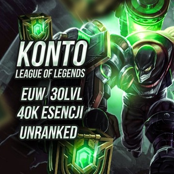 KONTO LEAGUE OF LEGENDS 30LVL 30-60k BE LOL EUW