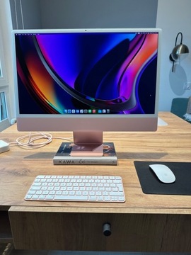 Komputer Apple iMac M1 16GB RAM 512GB SSD różowy