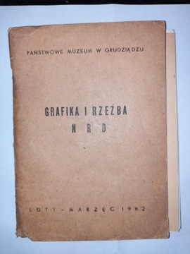 INFORMATOR 1962r. WYSTAWA GRAFIKI I RZEŹBY N.R.D.