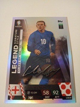 Match Attax Euro 2024 Legend Signature Rooney