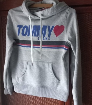 Tommy Hilfiger Jeans Bluza szara modna 