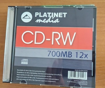 płyta cd-rw platinet pudełko