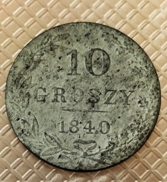 10 groszy 1840 MW, Warszawa