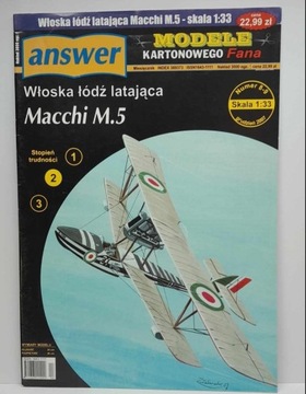 Answer  8,9 2007 łódź pływająca Macchi M.5 1:33