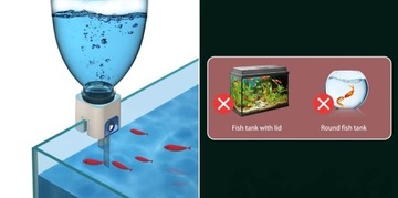 Dozownik wody do akwarium, automatyczne uzupełnianie z butelki