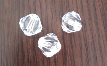  Koraliki akrylowe transparentne DIAMENCIKI  8mm