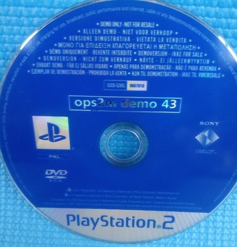 Płyta demo PS2  Oficjalny Magazyn PlayStation2
