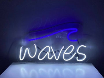Napis świecący LED "waves"