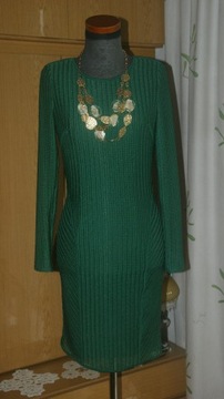 REISS Śliczna taliowana sukienka piękna zieleń__32