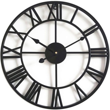 Zegar ścienny vintage czarny