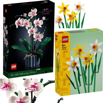 LEGO NA DZIEŃ MATKI Orchidea 0311 + Żonkile 40747