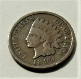 1 cent 1899  Indianin Indian Head stan!