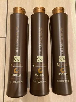 Odsprzedam Tokyo Honma Coffee 3x150ml keratyna