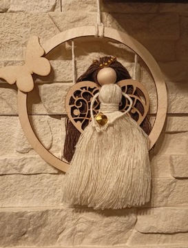 Aniołek na kole prezent komunia chrzciny 