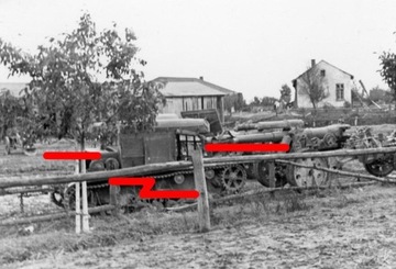 Ciągnik C7P porzucony w rejonie Jarosławia, 1939
