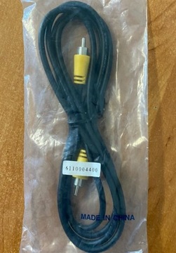 Solidny kabel RCA (Cinch) - RCA (Cinch) czarny starego typu