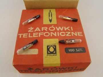 Żarówki telefoniczne  T-6  48V 50mA  51szt.