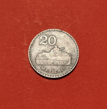 Moneta 20 meticali 1980, Mozambik