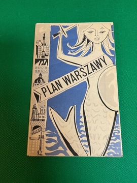 Plan Warszawy 1965. Stan Bardzo dobry.
