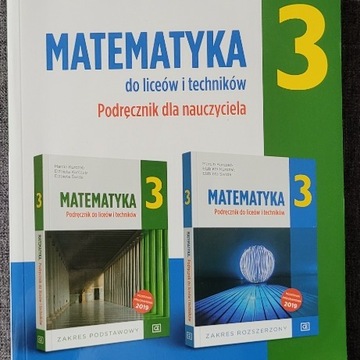 Podręcznik nauczyciela Matematyka 3 