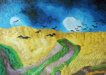 Pole pszenicy (kopia) obraz olejny van Gogh