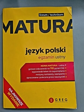 Matura. Język polski. Egzamin ustny