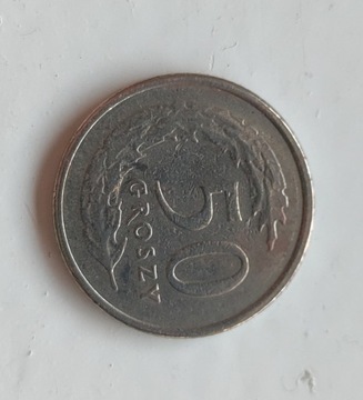 50gr z 1990 roku moneta z obiegu