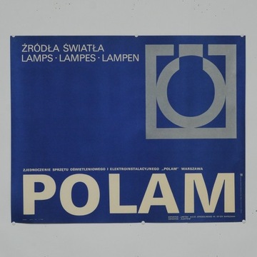 Plakat PRL POLAM Warszawa 1976 Andrzej Kapela