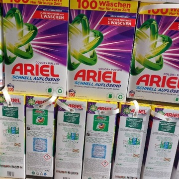 Proszek Ariel  6 kg. 100 pran+ gratis