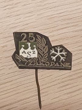 Odznaka klubowa AZS Zakopane - 25 lat