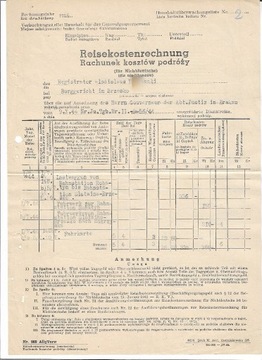 Rachunek dla nie-Niemców- Generalna Gubernia 1944 