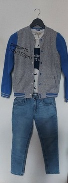 Kurtka +koszulka +spodnie jeansowe  ZARA