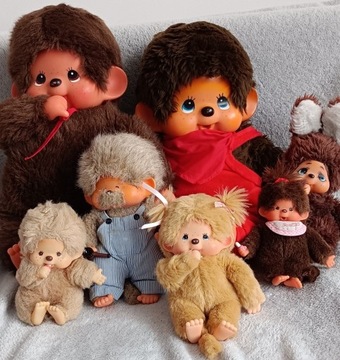 Małpki monchhichi małpka monchichi kolekcja zestaw