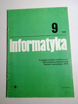 Czasopismo Informatyka 9/1988
