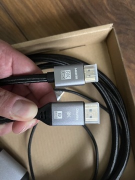 Kabel HDMI2.1 do DisplayPort 1.4