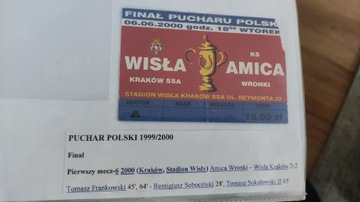 Finał Pucharu Polski 2000 Wisła Kraków-Amica Wronk