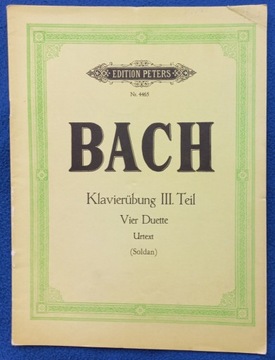 Nuty BACH – Klavierübung III. Teil, Vier Duette 