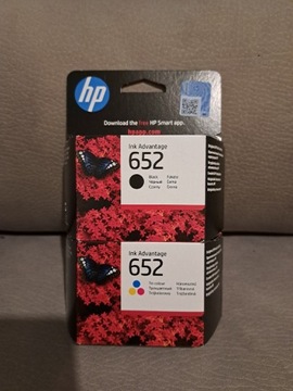 Tusze HP 652 Czarny + Kolor