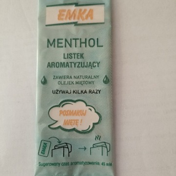 Listek aromatyzujący menthol