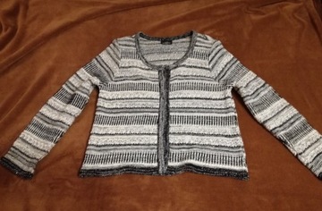 Kremowy rozpinany sweter/ kardigan XL/XXL 44/46