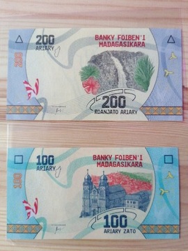 Madagaskar, 100,200 Ariar 2017. UNC