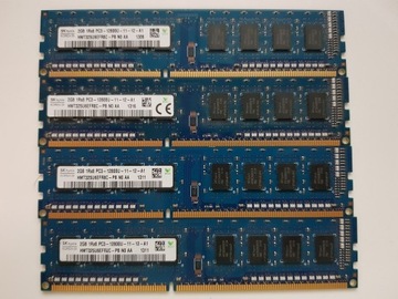 4*2GB DDR3 SK Hynix 1600mhz