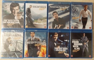Zestaw 8 x film blu-rey 007 JAMES BOND 