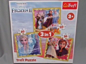 3w1 puzzle dla dzieci disney frozen